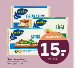 SPAR Wasa Knækbrød tilbud