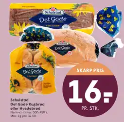 SPAR Schulstad Det Gode Rugbrød eller Hvedebrød tilbud
