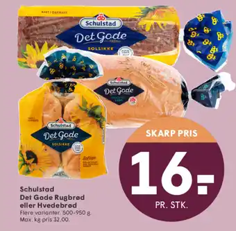 Schulstad Det Gode Rugbrød eller Hvedebrød