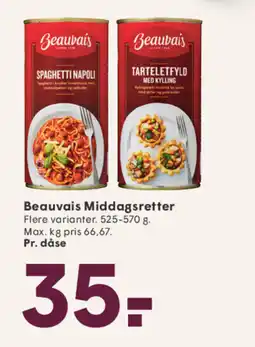SPAR Beauvais Middagsretter tilbud