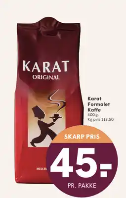 SPAR Karat Formalet Kaffe tilbud