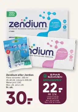SPAR Zendium eller Jordan tilbud