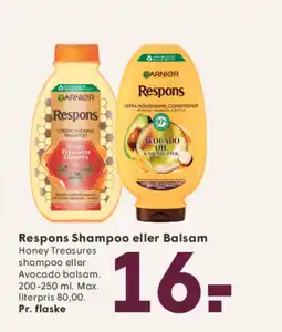 SPAR Respons Shampoo eller Balsam tilbud