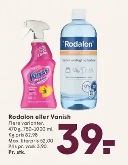 SPAR Rodalon eller Vanish tilbud