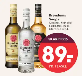SPAR Brøndums Snaps tilbud