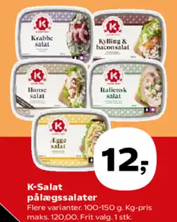 Kvickly K-Salat pålægssalater tilbud