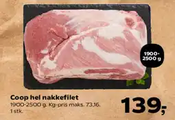 Kvickly Coop hel nakkefilet tilbud