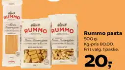 Kvickly RUMMO pasta tilbud