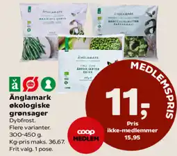 Kvickly Änglamark økologiske grønsager tilbud
