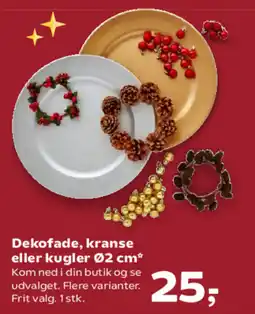 Kvickly Dekofade, kranse eller kugler Ø2 cm tilbud