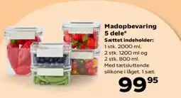 Kvickly Madopbevaring 5 dele tilbud