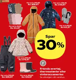 Kvickly Friends overtøj, thermostøvler eller vinteraccessories tilbud