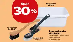 Kvickly Opvaskebørster eller baljer tilbud