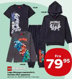 Kvickly LEGO Ninjago sweatshirt, hoodie eller pyjamas tilbud