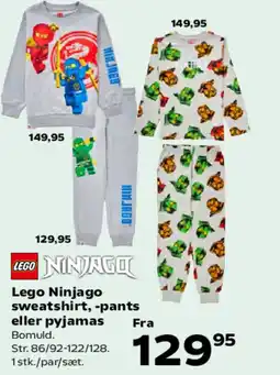 Kvickly LEGO Ninjago sweatshirt, -pants eller pyjamas tilbud