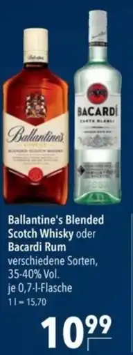 Citti Ballantine's Blended Scotch Whisky oder Bacardi Rum tilbud