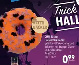 Citti CITTI Bäcker Halloween Donut tilbud