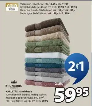 KARLSTAD håndklæde, DKK 59.95