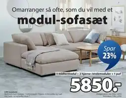 JYSK LYBY modulsofa, DKK 5850 tilbud