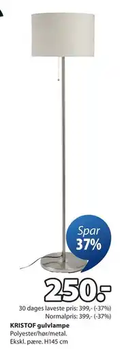 JYSK KRISTOF gulvlampe, DKK 250 tilbud