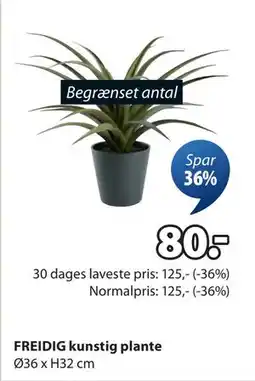 JYSK FREIDIG kunstig plante, DKK 80 tilbud