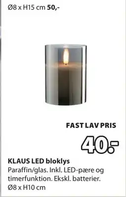 JYSK KLAUS LED bloklys tilbud