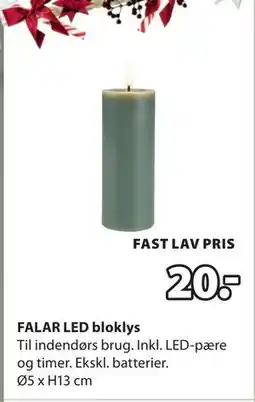 JYSK FALAR LED bloklys, DKK 20 tilbud