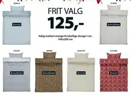 JYSK Vælg mellem mange forskellige design i str. 140x200 cm, DKK 125 tilbud