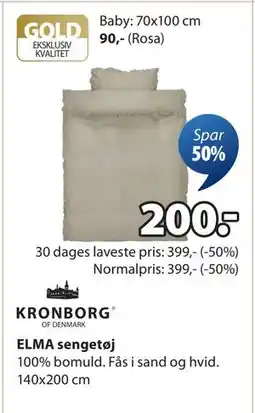 JYSK ELMA sengetøj, DKK 200 tilbud