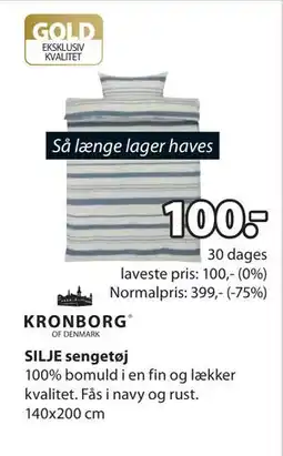 JYSK SILJE sengetøj, DKK 100 tilbud