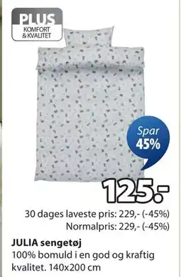 JYSK JULIA sengetøj., DKK 125 tilbud