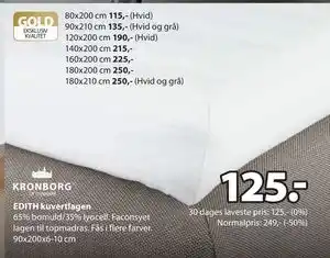 JYSK EDITH kuvertlagen, DKK 125 tilbud