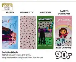 JYSK Badehåndklæde, DKK 90 tilbud