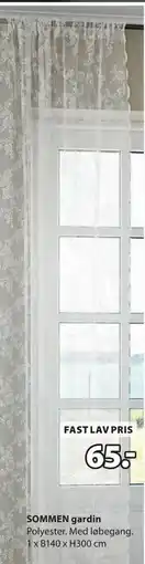 JYSK SOMMEN gardin, DKK 65 tilbud