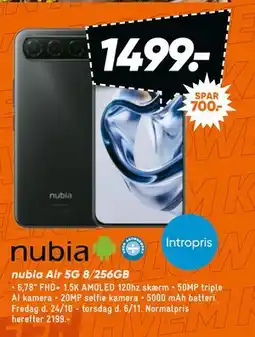 Bilka nubia Air 5G 8/256GB, DKK 1499 tilbud