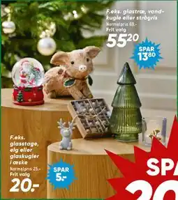 Bilka glastræ, vandkugle eller strågris, DKK 55.2 tilbud