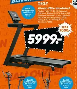 Bilka Atomo Elite løbebånd, DKK 5999 tilbud