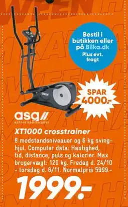 Bilka XT1000 crosstrainer, DKK 1999 tilbud