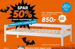 Bilka Spiloppe juniorseng., DKK 850 tilbud