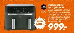 Bilka OBH Dual Easy fry & grill coal, DKK 999 tilbud