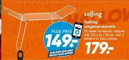 Bilka Salling vingetørrestativ, DKK 179, App-pris tilbud