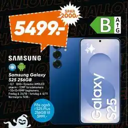 Bilka Samsung Galaxy S25 256GB, DKK 5499 tilbud