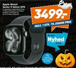 Bilka Apple Watch Series 11 42mm GPS, DKK 3499 tilbud