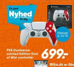 Bilka PS5 Dualsense Limited Edition God of War controller, DKK 699 tilbud