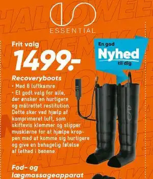 Bilka Recoveryboots, DKK 1499 tilbud