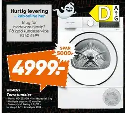 Bilka Tørretumbler., DKK 4999 tilbud