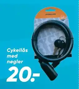 Bilka Cykellås med nøgler, DKK 20 tilbud