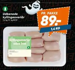 Bilka Udbenede kyllingeoverlår, DKK 89 tilbud