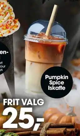 Bilka Pumpkin Spice Iskaffe, DKK 25 tilbud