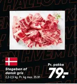 Bilka Stegeben af dansk gris, DKK 79 tilbud